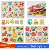 Bảng ghép hình động vật, côn trùng, các loại hoa quả