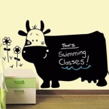 Bảng giấy dán tường viết phấn hình con bò sữa cho bé tập vẽ