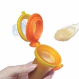 Bình bóp thức ăn chống hóc kidsme - Màu vàng chanh 160378 - Từ 4 tháng tuổi