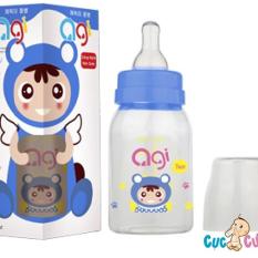 Bình sữa AGI Premium cổ thường 120ml - hoạ tiết ngẫu nhiên - binh sua