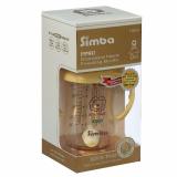 [HCM]Bình sữa hồ lô tay cầm hút tự động nhựa PPSU Simba 150ml P6125