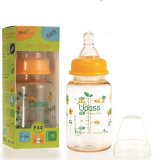 Bình sữa pes cổ thường 120ml núm ti silicon chống sặc upass up02401cc