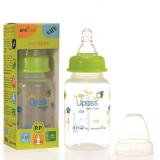 Bình sữa pp cổ thường 120ml với núm ti silicon siêu mềm upass up06401cl