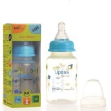 Bình sữa pp cổ thường 120ml với núm ti silicon siêu mềm upass up06401cx