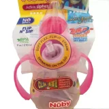 Bình uống nước Nuby hai tay cầm Pin Point 270ml cho bé từ 12 tháng