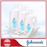 Bộ 03 Chai Sữa Tắm Dưỡng Da Johnsons Baby Sữa Và Tinh Chất Gạo 1000ml