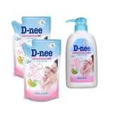 Bộ 1 chai nước rửa bình sữa d-nee 500ml + 2 túi nước rửa bình sữa d-nee x 400ml