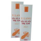 Bộ 2 Chai Y Lang Dầu Gội Đầu Trị Chí 100ml(Trắng)