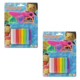 Bộ 2 Đồ chơi đất sét nặn hình 8 màu có khuôn Smile Kids 100g