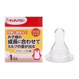 Bộ 2 hộp Núm ty Silicone chống sặc bình cổ hẹp ChuChu Baby