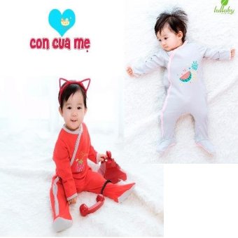 Bộ 2 sleepsuit liền tất Lullaby bé gái  