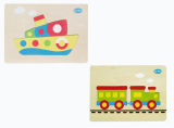 Bộ 2 tranh ghép phương tiện giao thông bằng gỗ Winwintoys 69242