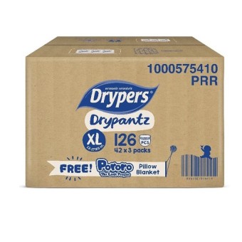 Bộ 3 tã quần XL42 Drypers Drypantz 126 miếng  