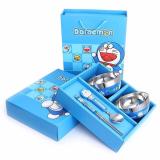 Bộ bát ăn dặm inox chống nóng Doremon cao cấp cho bé