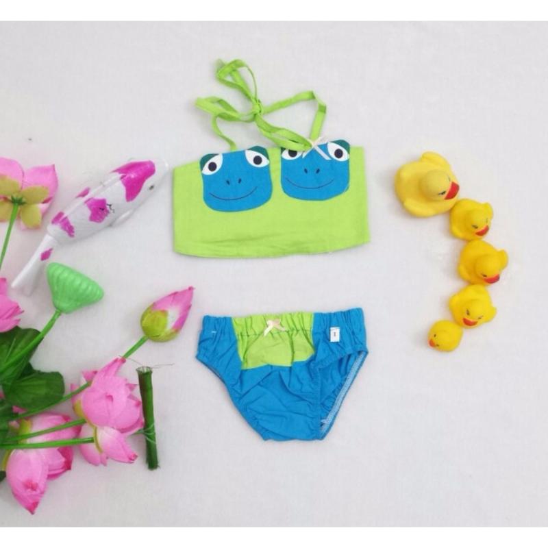 Nơi bán BỘ BƠI BÉ GÁI HÌNH ẾCH BB004-XANH LÁ - 4 TRILANSHOP