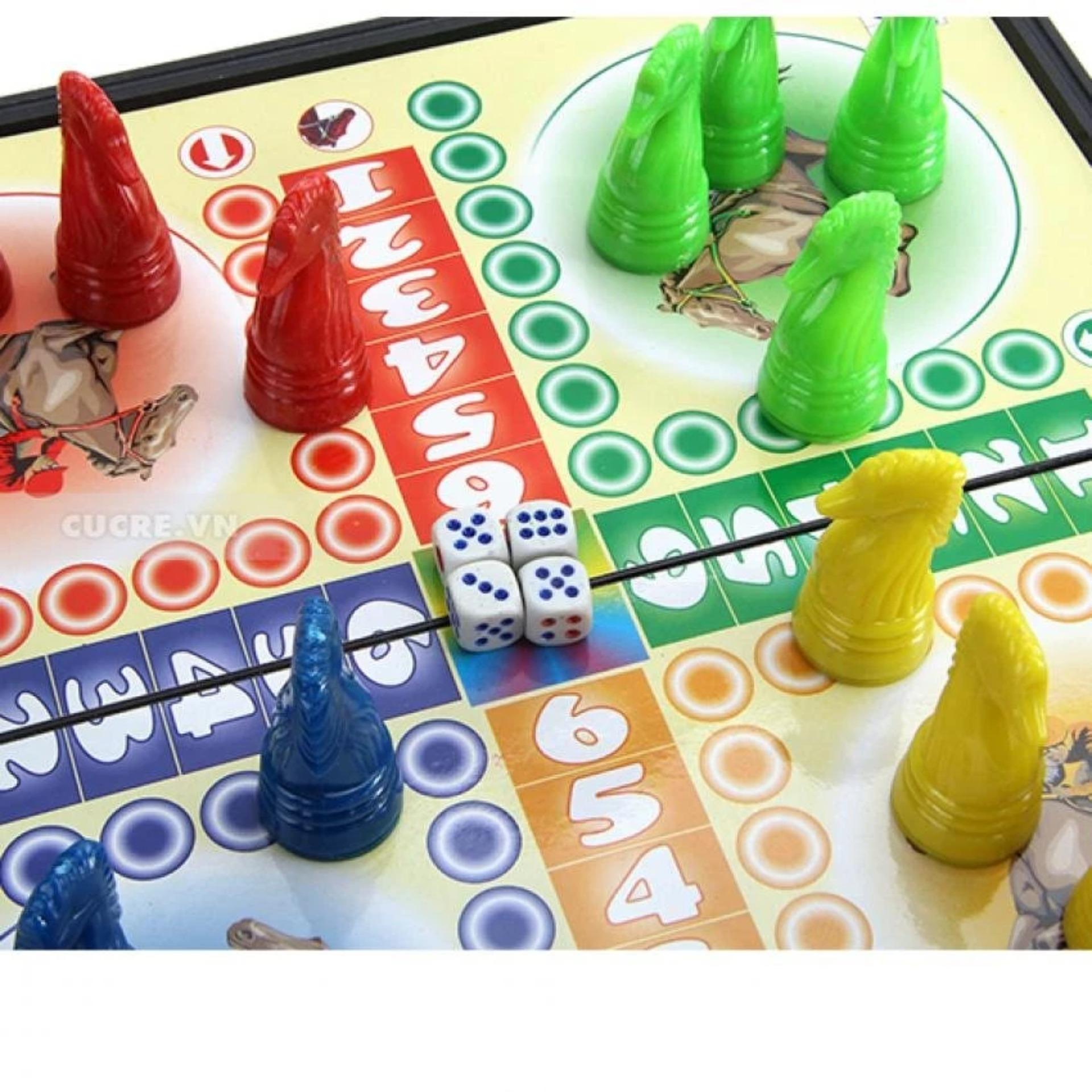 Bộ đồ chơi dân gian cờ cá ngựa bằng nhựa