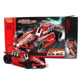 Bộ đồ chơi lắp ráp decool xe đua warrior dazzing red racer