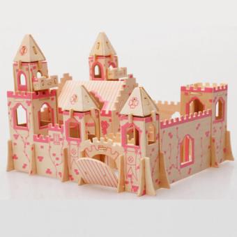 Bộ đồ chơi ghép nhà gỗ 3D mô hình Lâu đài  
