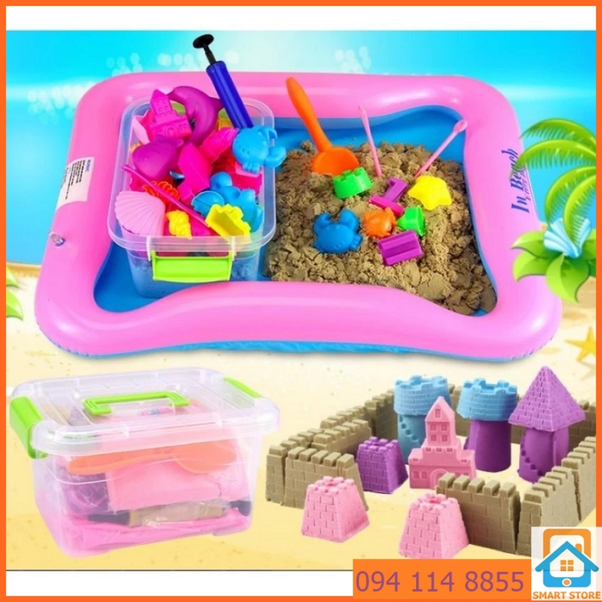 Bộ đồ chơi khuôn tạo hình lâu đài và con vật Cát động lực vi sinh loại 1kg