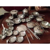 Bộ đồ chơi nhà bếp inox 40 chi tiết cho bé 04963