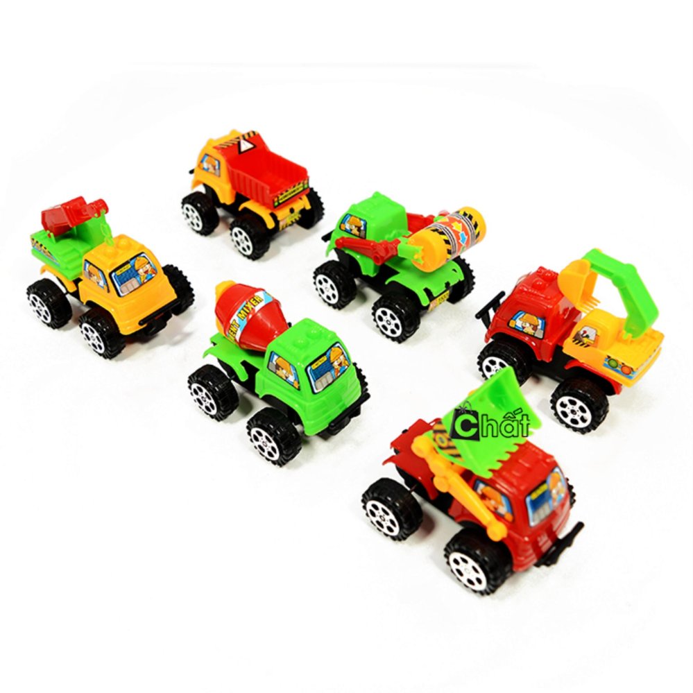 Bộ Đồ Chơi Xe Công Trình 6 Món Cho Bé 1533