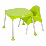 Bộ ghế ăn và bàn ăn cao cấp Babybum (Xanh lá)