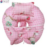 Bộ Gối Đa Năng Chữ C - Gối Tai Voi Cho Mẹ Và Bé 41 THIVI (Cô bé và trái dâu - Cam Hồng)