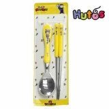 Bộ muỗng & đũa inox baby hàn quốc terra sk11 tay cầm bọc nhựa pp