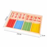 Bộ số và que tính bằng gỗ