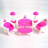 Bộ sofa búp bê màu hồng
