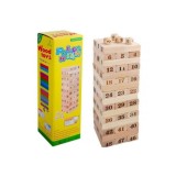 Trò Chơi Rút Gỗ 48 Thanh Wood Toy Tặng Kèm 4 Súc Sắc Loại Lớn