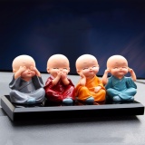 Bộ tượng 4 chú tiểu tứ không Kmdeal Tmark