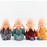 Bộ Tượng Tứ Không Với 4 Sắc Màu Ngộ Nghĩnh
