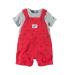Bộ yếm bé trai cao cấp Carter Nhập Mỹ CA121H328 (Đỏ) cho bé 5.7kg - 11.1kg