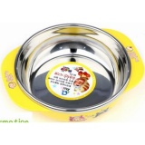 Chén tập ăn inox baby hàn quốc terra 350ml 2 tay cầm sk4 vỏ ngoài bằng nhựa pp
