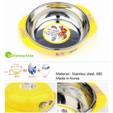 Chén tập ăn inox baby hàn quốc terra 450ml 2 tay cầm sk5 vỏ ngoài bằng nhựa pp
