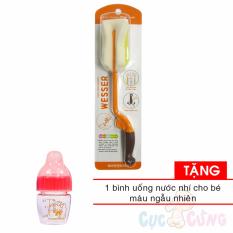 Cọ rửa bình sữa xốp Wesser TẶNG 1 bình uống nước nhí màu ngẫu nhiên
