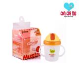 Cốc tập uống có ống hút tay cầm tiện lợi Richell 200ml