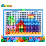 Combo 02 bộ đồ chơi trẻ em xếp hình hạt nhựa nấm 296-pcs