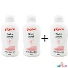 Combo 3 chai Phấn rôm Pigeon 100gr