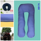 Combo gối bà bầu chữ U berry BB176U + Gối cổ (Xanh nhạt)