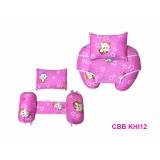 Combo gối chống trào ngược + gối chặn cho bé berry CBB KHI12