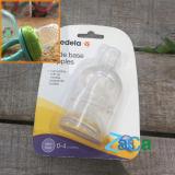 Combo Vỉ 3 núm ty bình sữa MEDELA size S (0-4th) + Túi nhai Fisher Price Free BPA