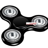 Con Quay Giải Trí 3 cánh Fidget Spinner - Đen