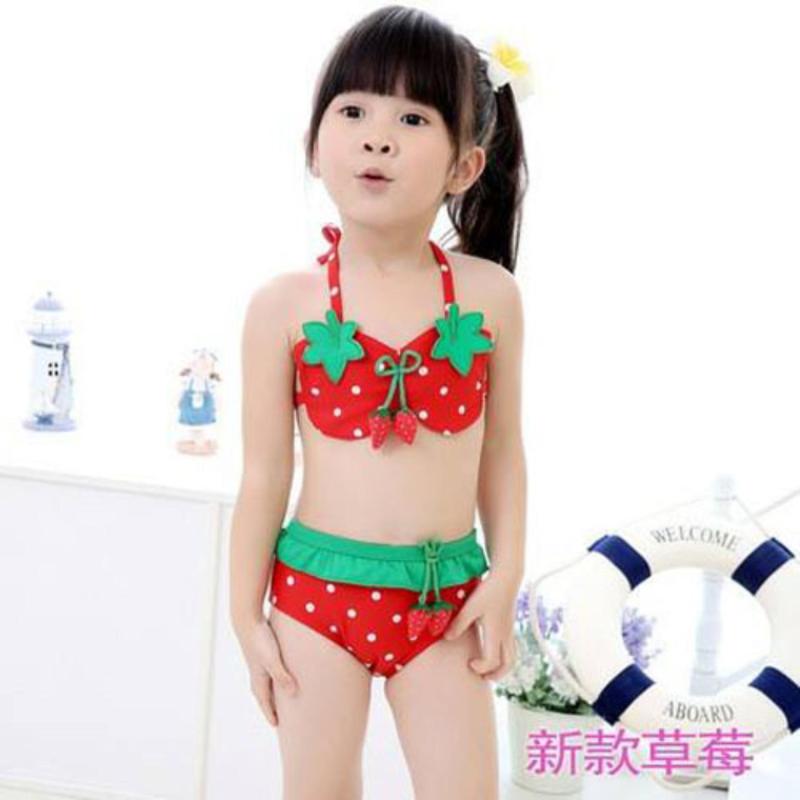 Nơi bán Đồ bơi bikini trái dâu bé gái S021