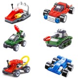 Đồ chơi bộ 6 xe lắp ráp cho bé mh shop 03