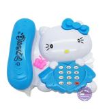 Đồ chơi điện thoại bàn Kitty dùng pin có đèn nhạc