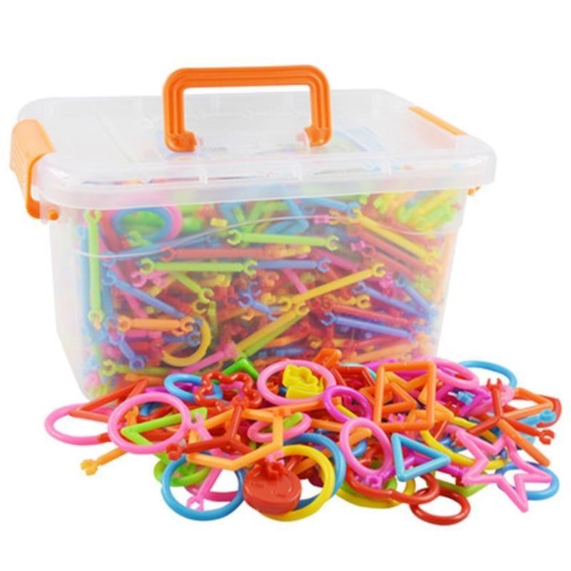 Đồ chơi ghép hình que nhựa 3D gồm 400 chi tiết Mẫu SS00