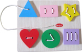 Đồ chơi gỗ bé khéo tay luồn chỉ IQViNa Toys