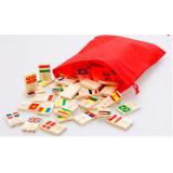 Đồ chơi gỗ Domino cờ 100 quốc gia trên thế giới